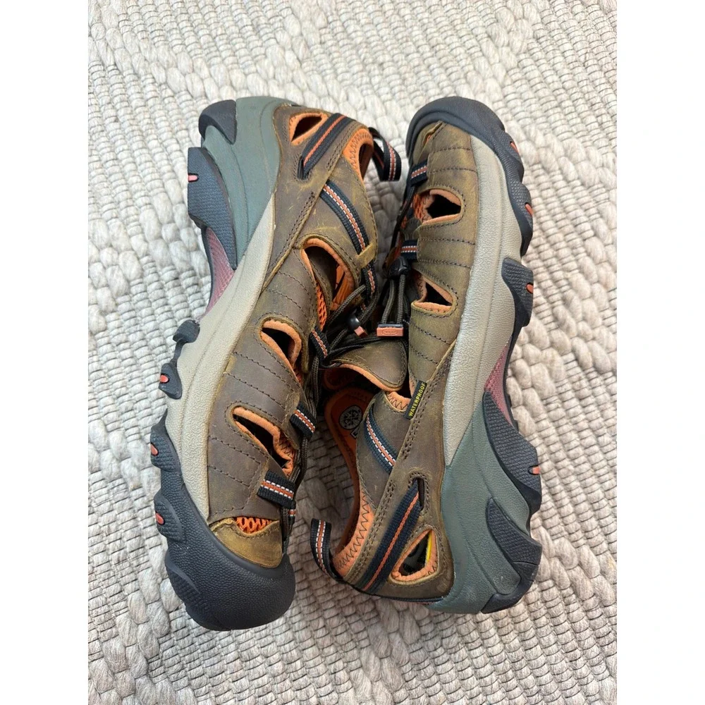 KEEN Newport H2 Men's Size 13 Olive Orange Hiking Water Sport Sandals